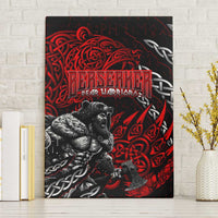 Berserker Bear Warrior Viking Canvas Wall Art Tribal Strength and Runic Blood