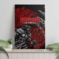 Berserker Bear Warrior Viking Canvas Wall Art Tribal Strength and Runic Blood