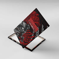 Berserker Bear Warrior Viking Canvas Wall Art Tribal Strength and Runic Blood