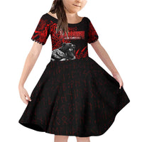 Berserker Bear Warrior Viking Family Matching Off Shoulder Short Dress and Hawaiian Shirt Tribal Strength and Runic Blood