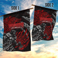 Berserker Bear Warrior Viking Garden Flag Tribal Strength and Runic Blood