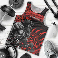 Berserker Bear Warrior Viking Men Tank Top Tribal Strength and Runic Blood