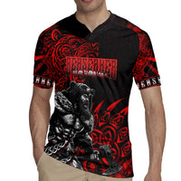 Berserker Bear Warrior Viking Rugby Jersey Tribal Strength and Runic Blood