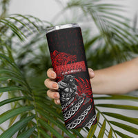 Berserker Bear Warrior Viking Skinny Tumbler Tribal Strength and Runic Blood