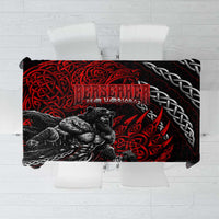 Berserker Bear Warrior Viking Tablecloth Tribal Strength and Runic Blood