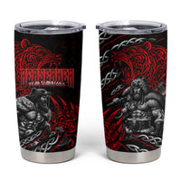 Berserker Bear Warrior Viking Tumbler Cup Tribal Strength and Runic Blood