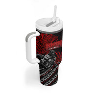 Berserker Bear Warrior Viking Tumbler With Handle Tribal Strength and Runic Blood