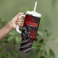 Berserker Bear Warrior Viking Tumbler With Handle Tribal Strength and Runic Blood