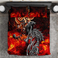 Ulfhednar Wofl Warrior Viking Bedding Set Runes Norse Mythology Fire