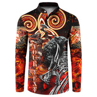 Ulfhednar Wofl Warrior Viking Button Sweatshirt Runes Norse Mythology Fire