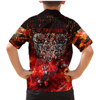 Ulfhednar Wofl Warrior Viking Family Matching Mermaid Dress and Hawaiian Shirt Runes Norse Mythology Fire