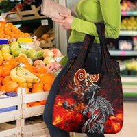 Ulfhednar Wofl Warrior Viking Grocery Bag Runes Norse Mythology Fire