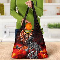 Ulfhednar Wofl Warrior Viking Grocery Bag Runes Norse Mythology Fire