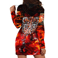 Ulfhednar Wofl Warrior Viking Hoodie Dress Runes Norse Mythology Fire