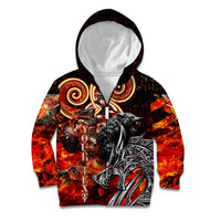 Ulfhednar Wofl Warrior Viking Kid Hoodie Runes Norse Mythology Fire