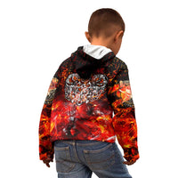 Ulfhednar Wofl Warrior Viking Kid Hoodie Runes Norse Mythology Fire