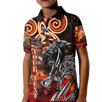 Ulfhednar Wofl Warrior Viking Kid Polo Shirt Runes Norse Mythology Fire