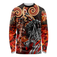 Ulfhednar Wofl Warrior Viking Long Sleeve Shirt Runes Norse Mythology Fire