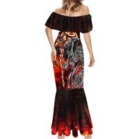 Ulfhednar Wofl Warrior Viking Mermaid Dress Runes Norse Mythology Fire