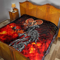 Ulfhednar Wofl Warrior Viking Quilt Runes Norse Mythology Fire