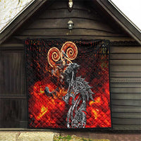 Ulfhednar Wofl Warrior Viking Quilt Runes Norse Mythology Fire