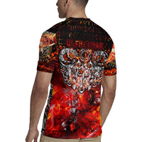 Ulfhednar Wofl Warrior Viking Rugby Jersey Runes Norse Mythology Fire