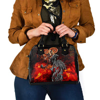 Ulfhednar Wofl Warrior Viking Shoulder Handbag Runes Norse Mythology Fire