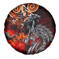 Ulfhednar Wofl Warrior Viking Spare Tire Cover Runes Norse Mythology Fire