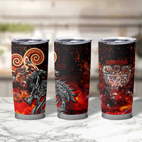 Ulfhednar Wofl Warrior Viking Tumbler Cup Runes Norse Mythology Fire
