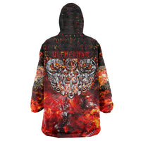 Ulfhednar Wofl Warrior Viking Wearable Blanket Hoodie Runes Norse Mythology Fire