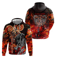 Ulfhednar Wofl Warrior Viking Zip Hoodie Runes Norse Mythology Fire