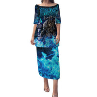 Jofurr Boar Warrior Viking Puletasi Frost Viking Runes Blue Flame