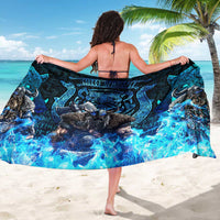 Jofurr Boar Warrior Viking Sarong Frost Viking Runes Blue Flame