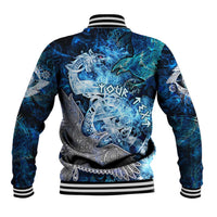 Eye of God Huginn and Muninn Viking Baseball Jacket Odin Ravens in Frostflame and Runeflight Style