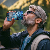 Eye of God Huginn and Muninn Viking 4 in 1 Can Cooler Tumbler Odin Ravens in Frostflame and Runeflight Style