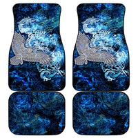 Eye of God Huginn and Muninn Viking Car Mats Odin Ravens in Frostflame and Runeflight Style
