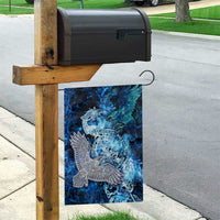 Eye of God Huginn and Muninn Viking Garden Flag Odin Ravens in Frostflame and Runeflight Style