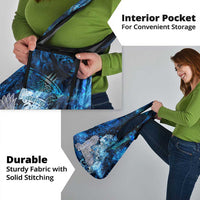 Eye of God Huginn and Muninn Viking Grocery Bag Odin Ravens in Frostflame and Runeflight Style