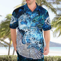Eye of God Huginn and Muninn Viking Hawaiian Shirt Odin Ravens in Frostflame and Runeflight Style