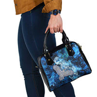 Eye of God Huginn and Muninn Viking Shoulder Handbag Odin Ravens in Frostflame and Runeflight Style