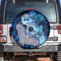 Eye of God Huginn and Muninn Viking Spare Tire Cover Odin Ravens in Frostflame and Runeflight Style