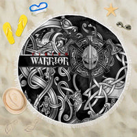 Viking Warrior Beach Blanket Tales Entwined in Nordic Knotwork