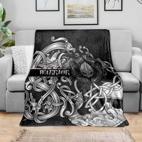 Viking Warrior Blanket Tales Entwined in Nordic Knotwork