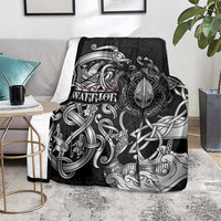 Viking Warrior Blanket Tales Entwined in Nordic Knotwork