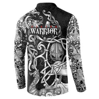 Viking Warrior Button Sweatshirt Tales Entwined in Nordic Knotwork