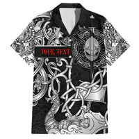 Viking Warrior Family Matching Off Shoulder Maxi Dress and Hawaiian Shirt Tales Entwined in Nordic Knotwork