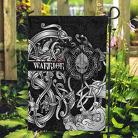 Viking Warrior Garden Flag Tales Entwined in Nordic Knotwork