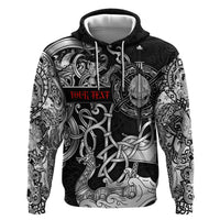 Viking Warrior Hoodie Tales Entwined in Nordic Knotwork