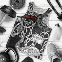 Viking Warrior Men Tank Top Tales Entwined in Nordic Knotwork