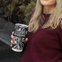 Viking Warrior Tumbler Cup Tales Entwined in Nordic Knotwork